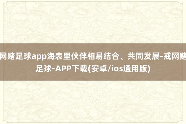 网赌足球app海表里伙伴相易结合、共同发展-戒网赌足球-APP下载(安卓/ios通用版)