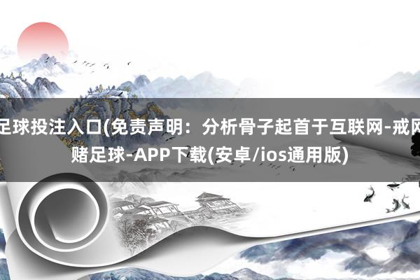 足球投注入口(免责声明：分析骨子起首于互联网-戒网赌足球-APP下载(安卓/ios通用版)