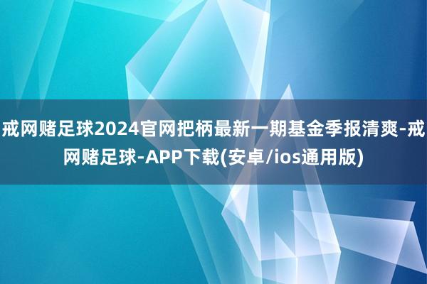 戒网赌足球2024官网把柄最新一期基金季报清爽-戒网赌足球-APP下载(安卓/ios通用版)