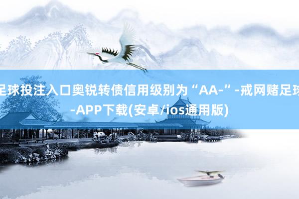 足球投注入口奥锐转债信用级别为“AA-”-戒网赌足球-APP下载(安卓/ios通用版)