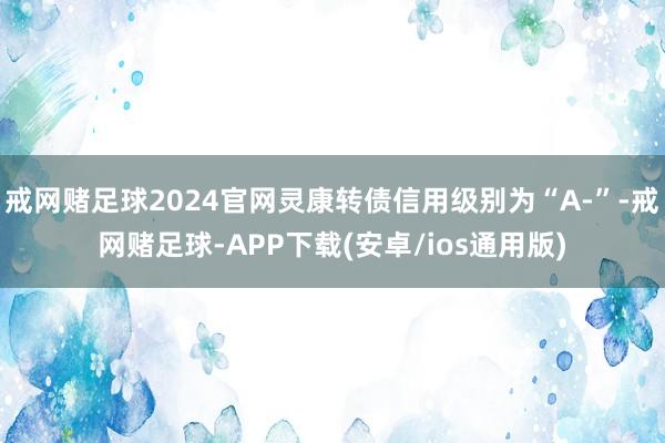 戒网赌足球2024官网灵康转债信用级别为“A-”-戒网赌足球-APP下载(安卓/ios通用版)