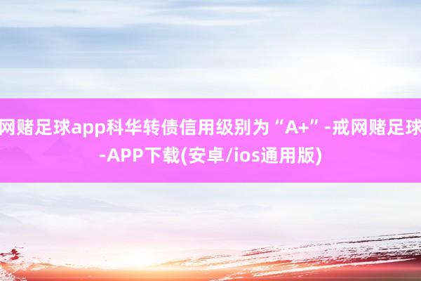 网赌足球app科华转债信用级别为“A+”-戒网赌足球-APP下载(安卓/ios通用版)