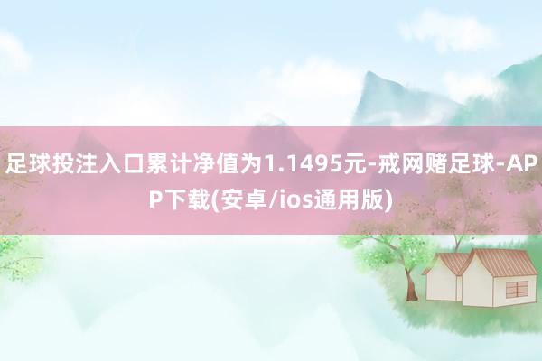 足球投注入口累计净值为1.1495元-戒网赌足球-APP下载(安卓/ios通用版)