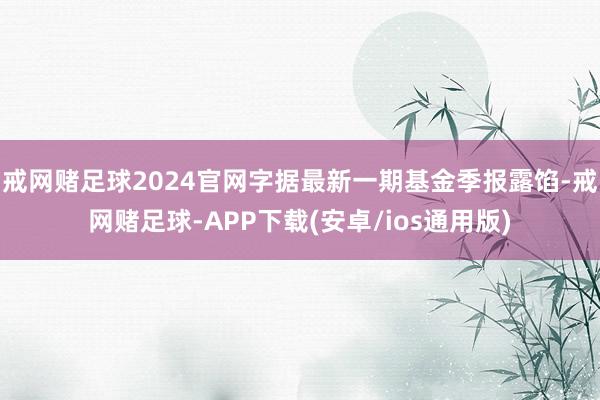 戒网赌足球2024官网字据最新一期基金季报露馅-戒网赌足球-APP下载(安卓/ios通用版)